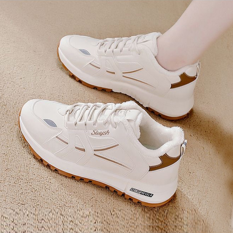 回力女鞋子2025新款爆款冬季加绒保暖时尚气质老爹鞋休闲运动鞋女