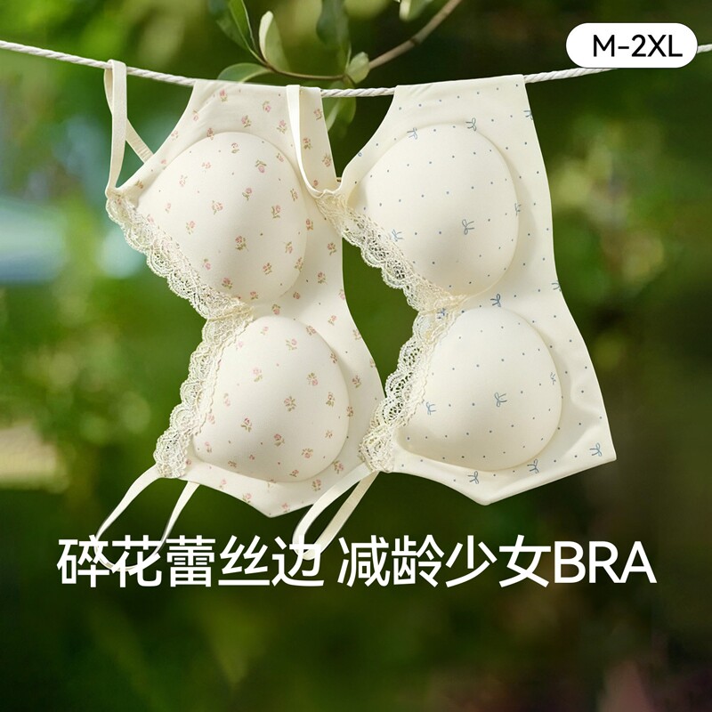 内衣女聚拢小胸纯欲风少女感防下垂收副乳2026爆款文胸罩法式科学