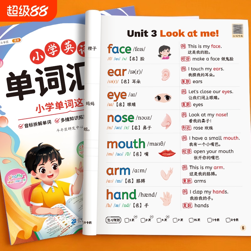 2025年小学英语单词汇总表人教版