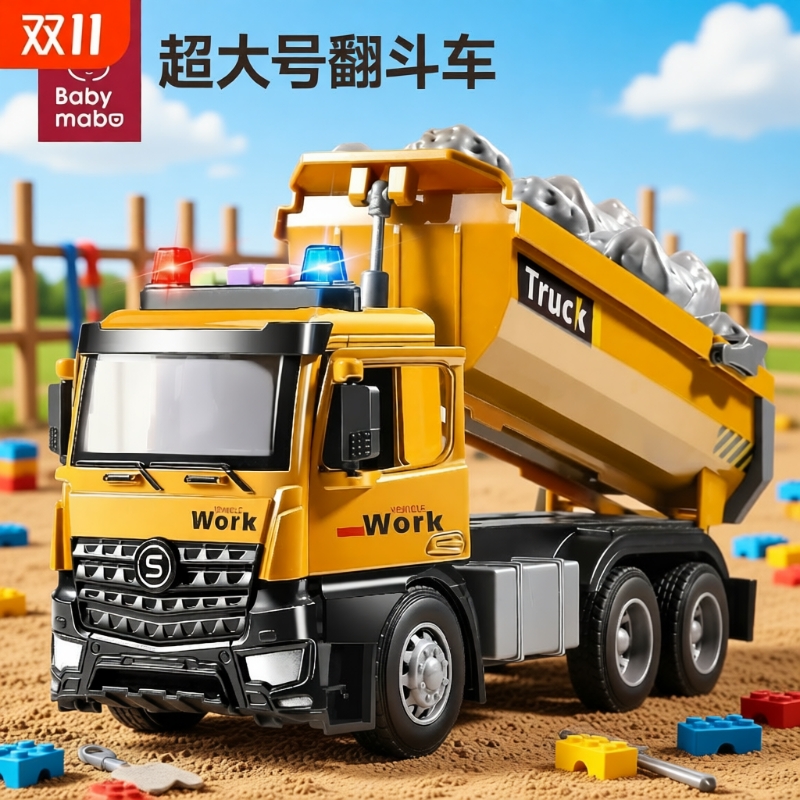 合金翻斗车玩具男孩|154人收藏