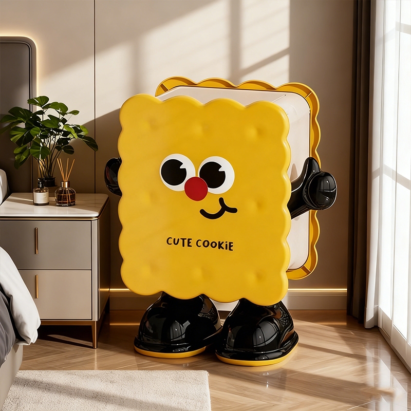 可爱防臭可移动垃圾桶创意带盖