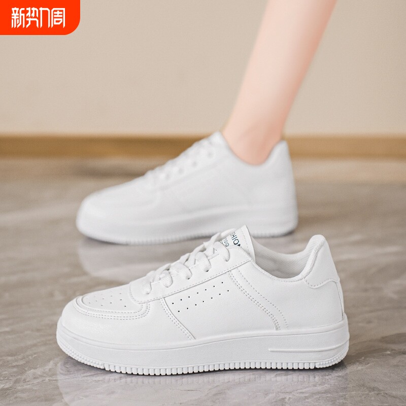 小白鞋女款2026春季新款爆款百搭鞋子女厚底轻便休闲运动板鞋潮鞋