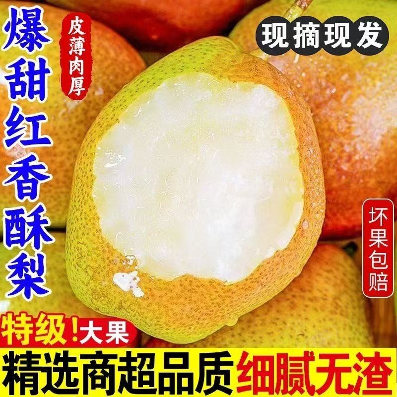 坏包赔红香酥梨新鲜水果梨子当应季时令整箱脆甜雪梨大果现摘,水产肉类/新鲜蔬果/熟食,梨,淘宝优惠券,粉丝福利购,淘宝优惠卷