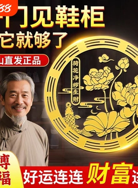 新款好运风水莲花锦鲤贴纸窗花门贴窗贴家用玻璃贴乔迁节日装饰品