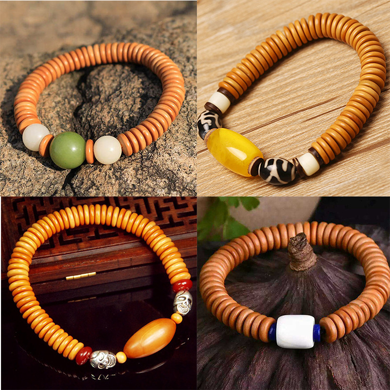 文玩手链佛珠老油核手串