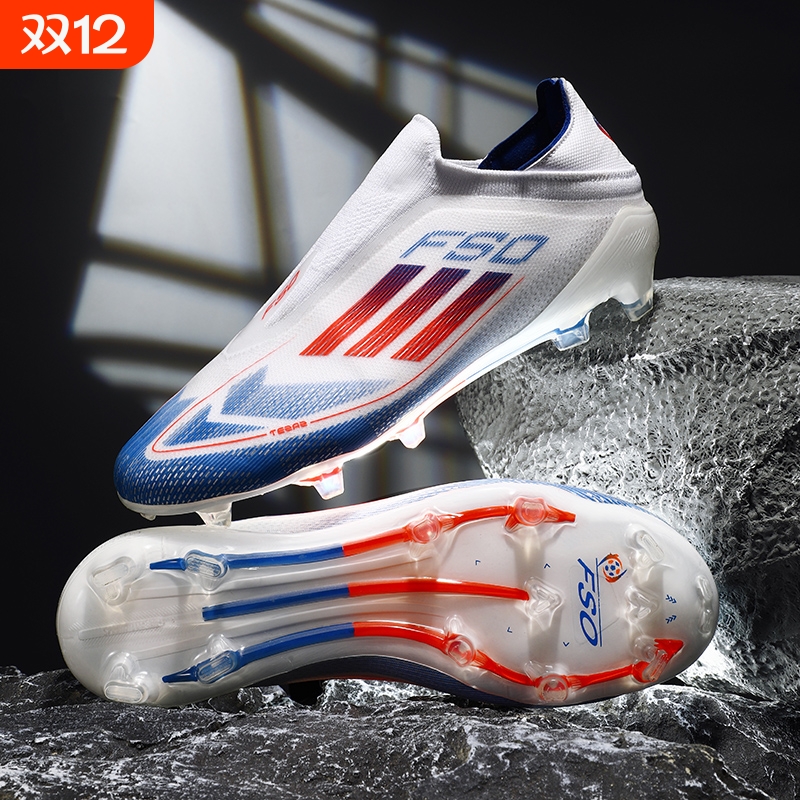 梅西F50足球鞋男女FG长短钉MG学生儿童碎钉TF比赛训练鞋长钉黑色