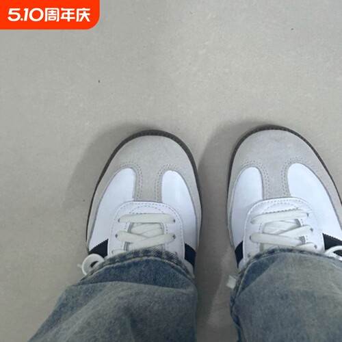 经典桑巴德训鞋T头鞋男女运动鞋低帮休闲板鞋情侣阿甘小白鞋新款
