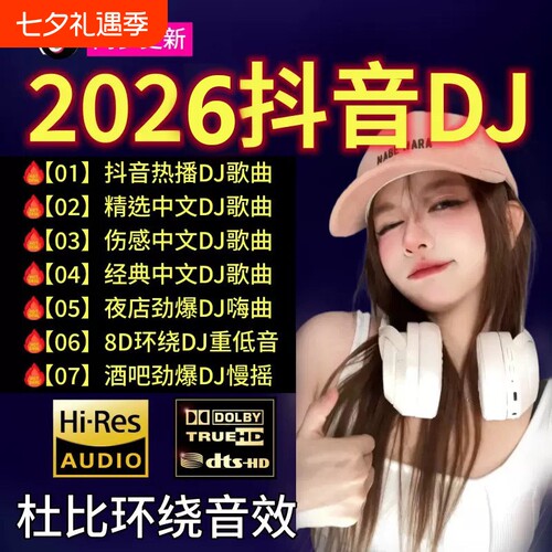 车载u盘歌曲2026新款抖音劲爆DJ中文dj无损MP3经典音乐优盘高速