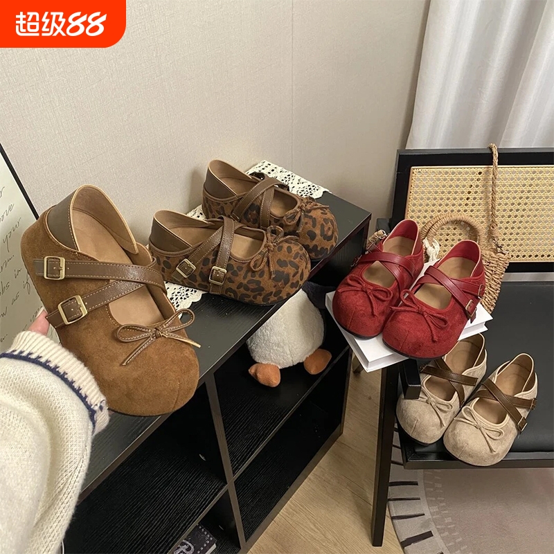 2025秋季新款超火百搭两穿显白设计感蝴蝶结韩版网红勃肯鞋包头拖