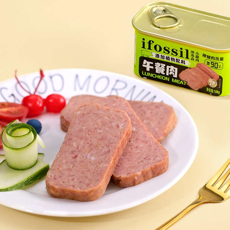 ifossil/澳弗森植物午餐肉罐头户外便携火锅螺蛳粉搭档