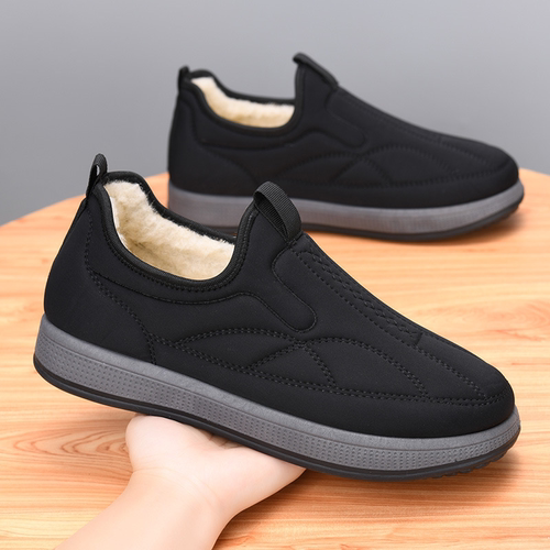 冬季老北京棉鞋男2025新款加绒加厚绵羊毛雪地靴保暖防滑棉靴暖鞋