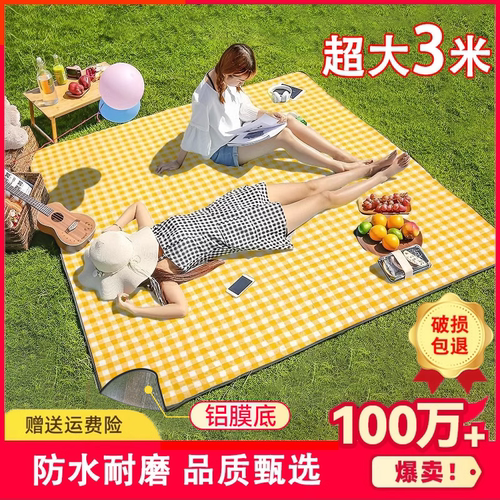 野餐垫防潮垫加厚户外野餐布露营防水坐垫便携防潮布帐篷折叠地垫