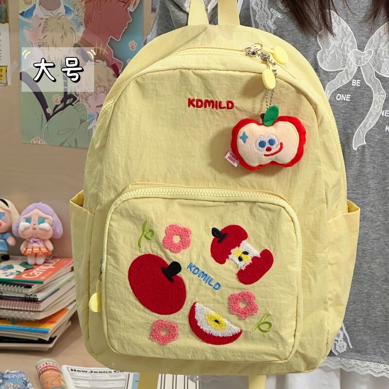 茶话会ins风可爱少女小背包 初中高中学生书包轻便休闲百搭双肩包