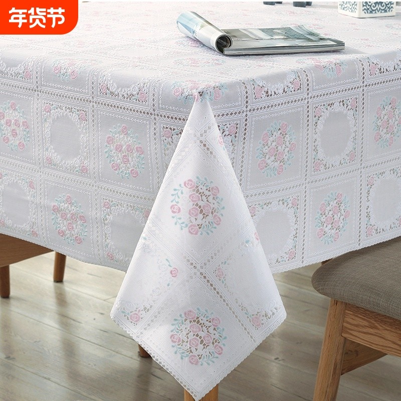 桌布防水防烫防油免洗长方形轻奢高级感pvc餐桌布塑料布茶几桌垫,居家布艺,桌布,淘宝优惠券,粉丝福利购,淘宝优惠卷