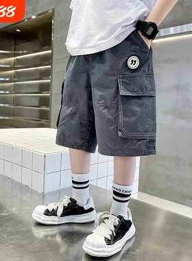 男童夏装纯棉短裤工装五分裤