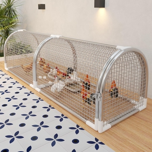 跑道走地鸡笼子隧道笼大号铁丝网家用室外鸭子养殖专用笼