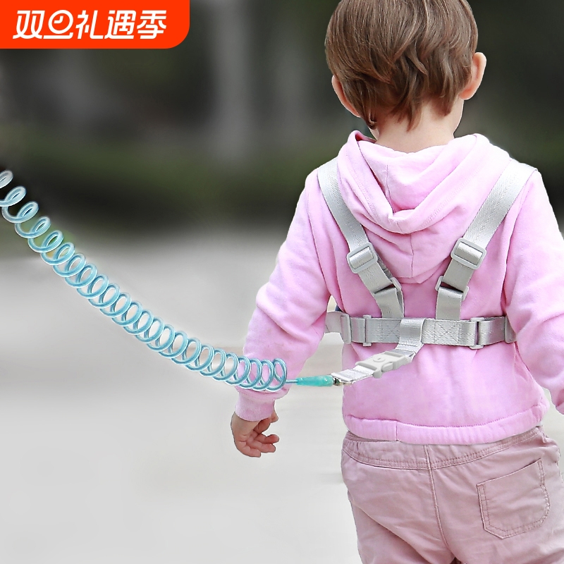 防走失带牵引绳儿童宝宝溜娃神器防丢防走丢遛娃母子两用安全背带