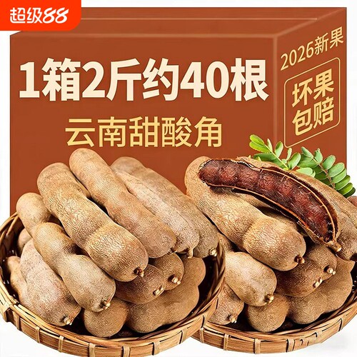 甜酸角云南特产新鲜大甜角孕妇零食水果南酸枣罗望子酸角酸甜带壳