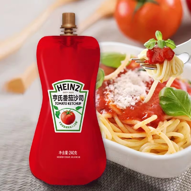 亨氏番茄酱240g挤挤立袋装沙拉