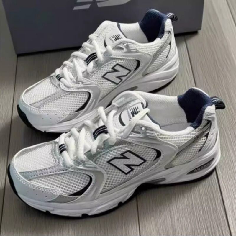 New经典复古530白银低帮潮流休闲男女跑步鞋减震防滑粉色黑色蓝色