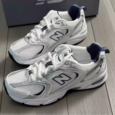 New经典复古530白银低帮潮流休闲男女跑步鞋减震防滑粉色黑色蓝色