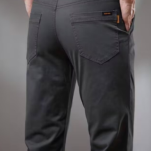 直筒长裤 高档修身 春秋冬季 高端商务耐磨工作裤 加绒休闲裤 男款 男士