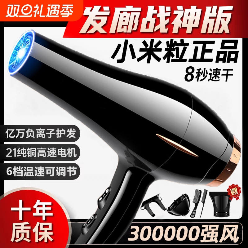 负离子大风力静音电吹风机风筒家用专用大功率速干护发吹头发高速