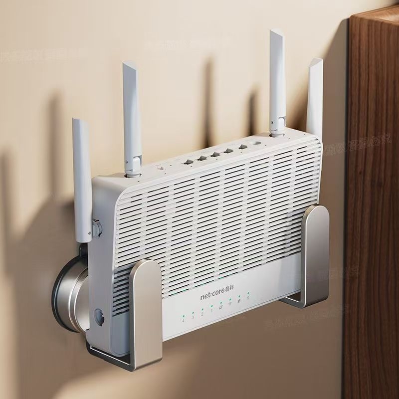 吸盘置物架路由器放置器wifi固定器插座支架免打孔浴室挂钩机顶盒
