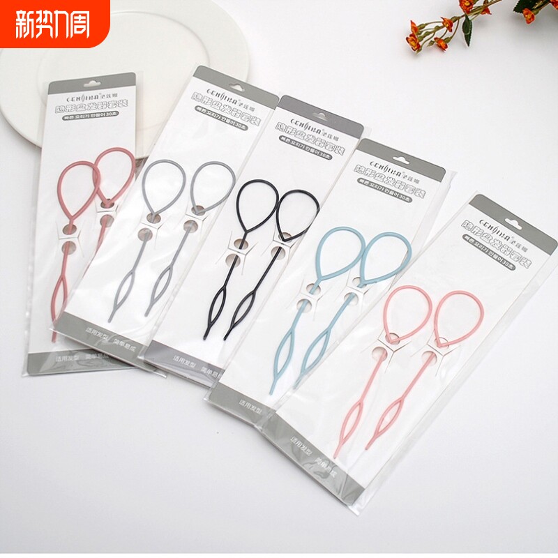 儿童盘发拉发针软穿发器掏发器编发神器小女孩扎头发造型发型发饰