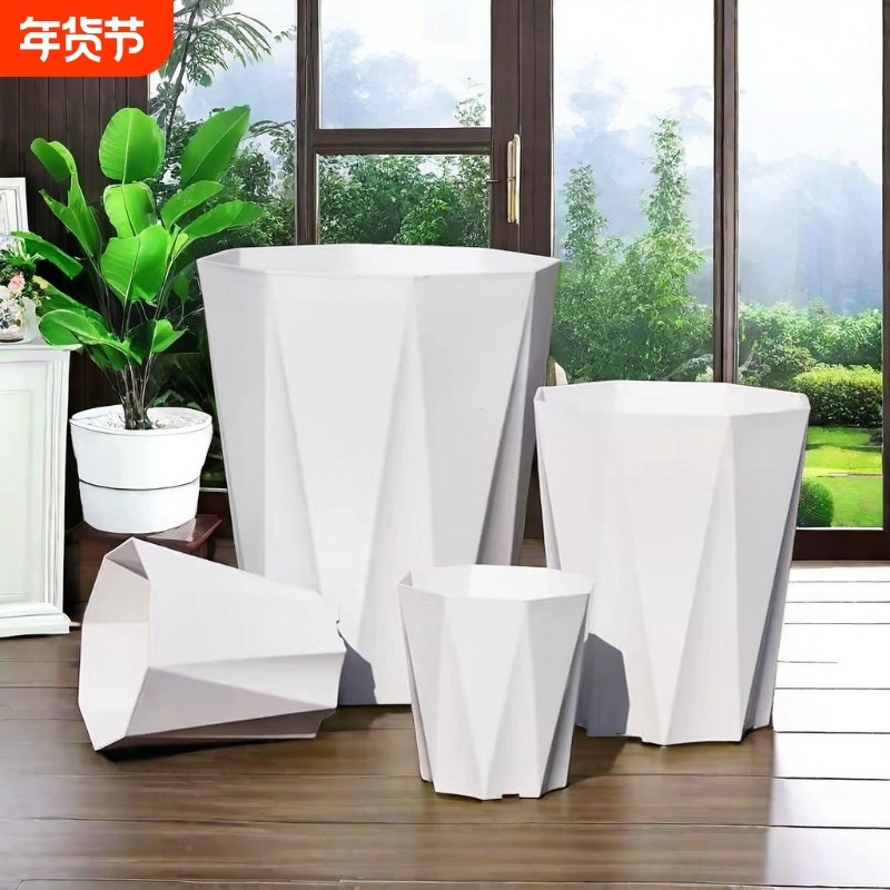 花盆大号家用客厅塑料加厚盆栽发财树龙血树大绿植大口径耐用阳台,鲜花速递/花卉仿真/绿植园艺,花盆,淘宝优惠券,粉丝福利购,淘宝优惠卷