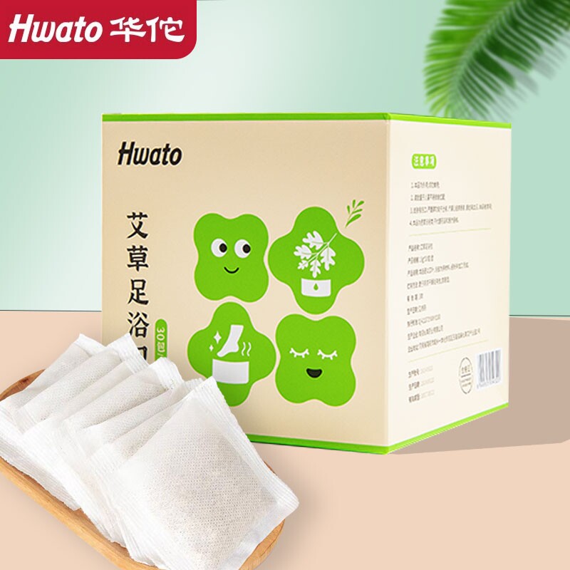 华佗牌30包艾草足浴包养生艾叶泡脚包足浴粉男女皆宜花椒陈皮老姜