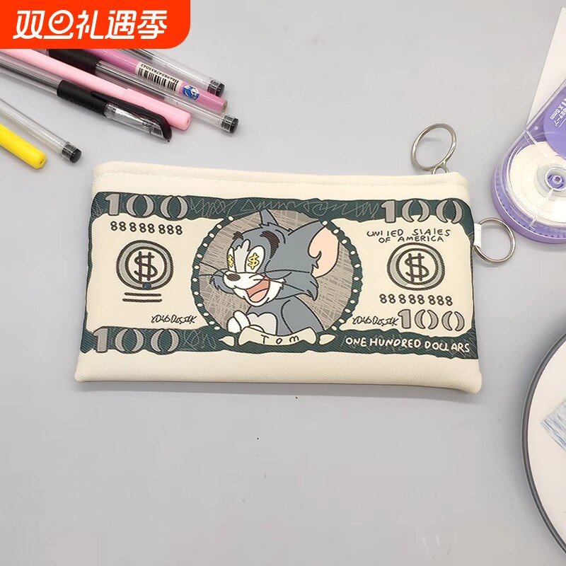 杰瑞大容量钱包ins汤姆猫猫和老鼠小学生高颜值男女孩零钱动漫