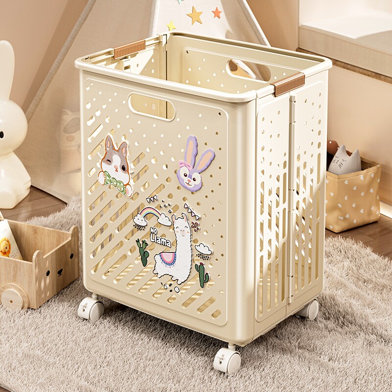 玩具收纳箱收纳筐大容量瑜伽垫塑料杂物脏衣服储物箱玩偶收纳神器