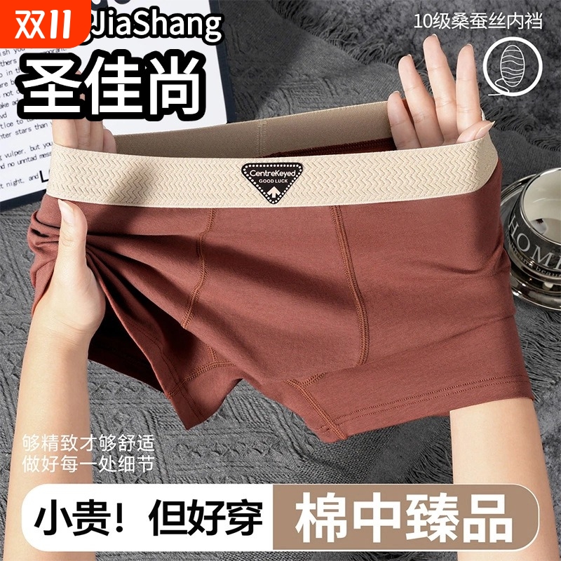 男士简约纯棉抗菌底档大码男内裤