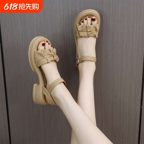 品牌小个子增高厚底凉鞋