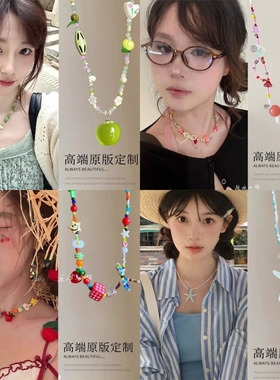 青苹果森系吊坠项链|千人收藏