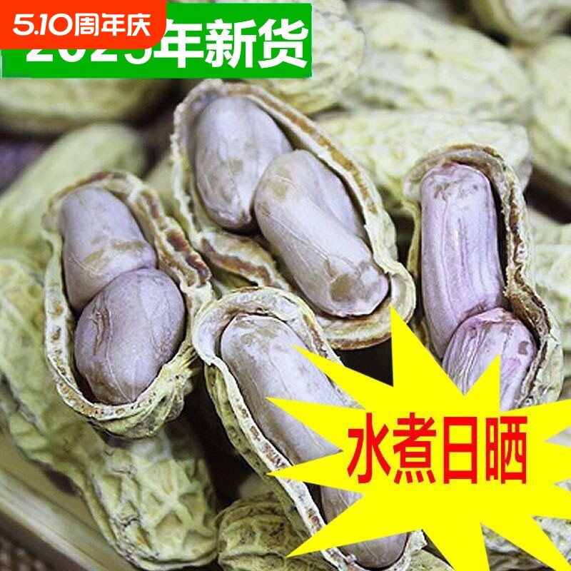 水煮花生咸干龙岩带壳晒坚果原味蒜香湿烤炒货小零食五香新鲜好吃