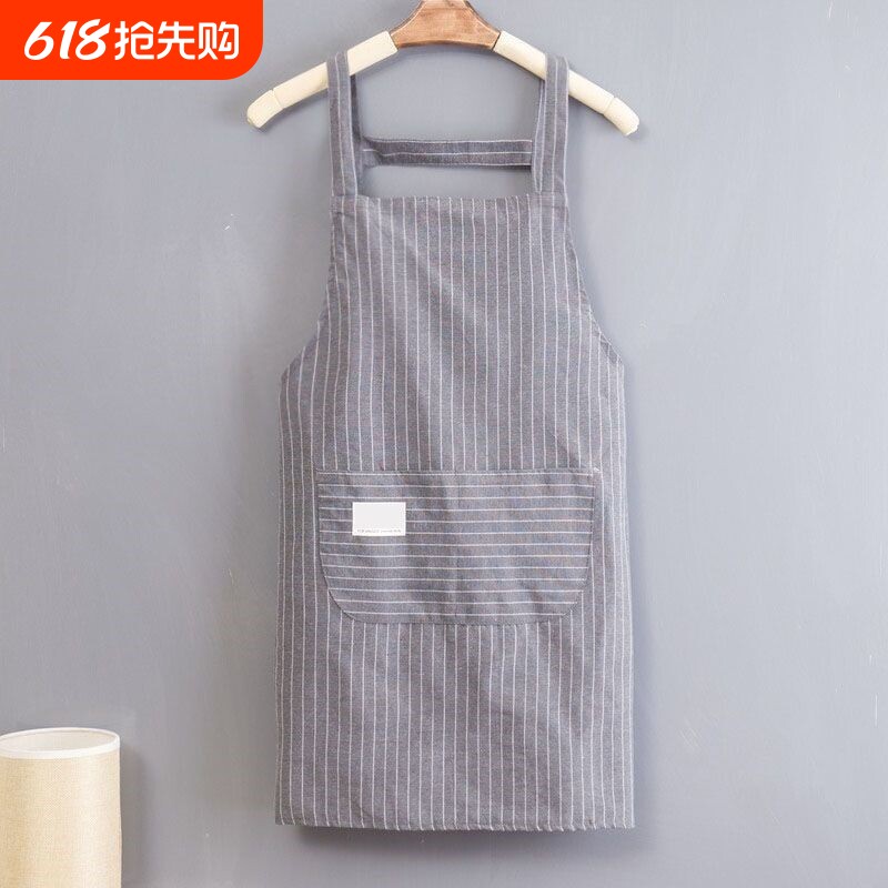 围裙厨房家用2025新款男士做饭专用防油污女纯棉薄透气工作服围腰