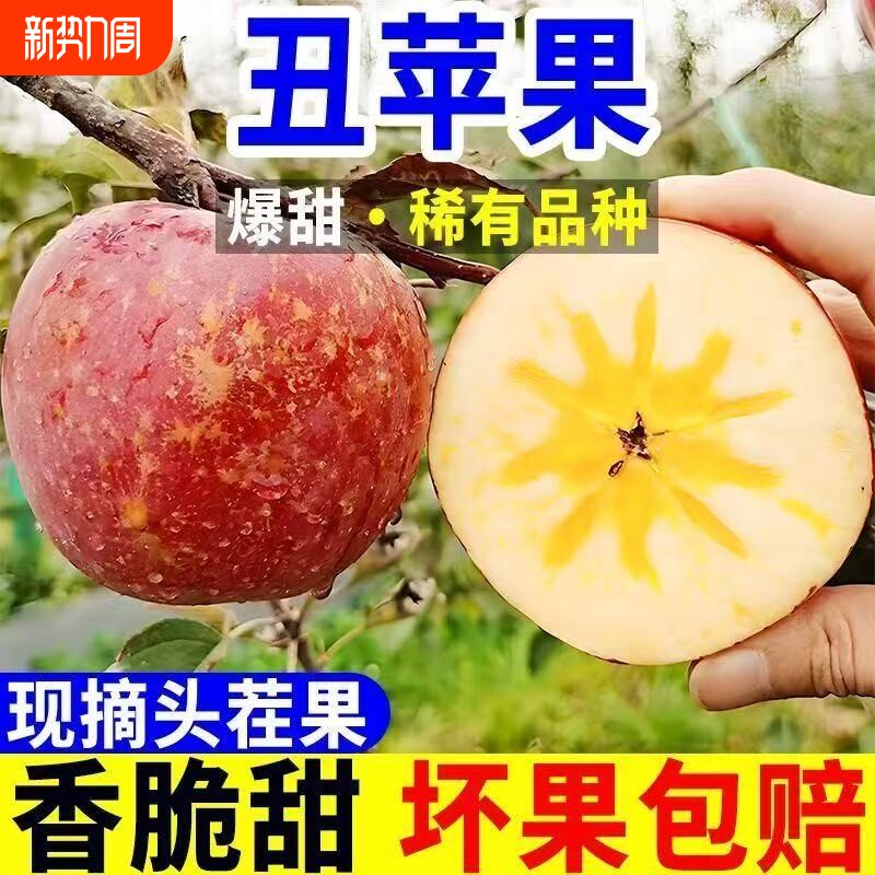 正宗冰糖心丑苹果多汁当季新鲜水果红富士一整箱批发脆甜现摘香甜