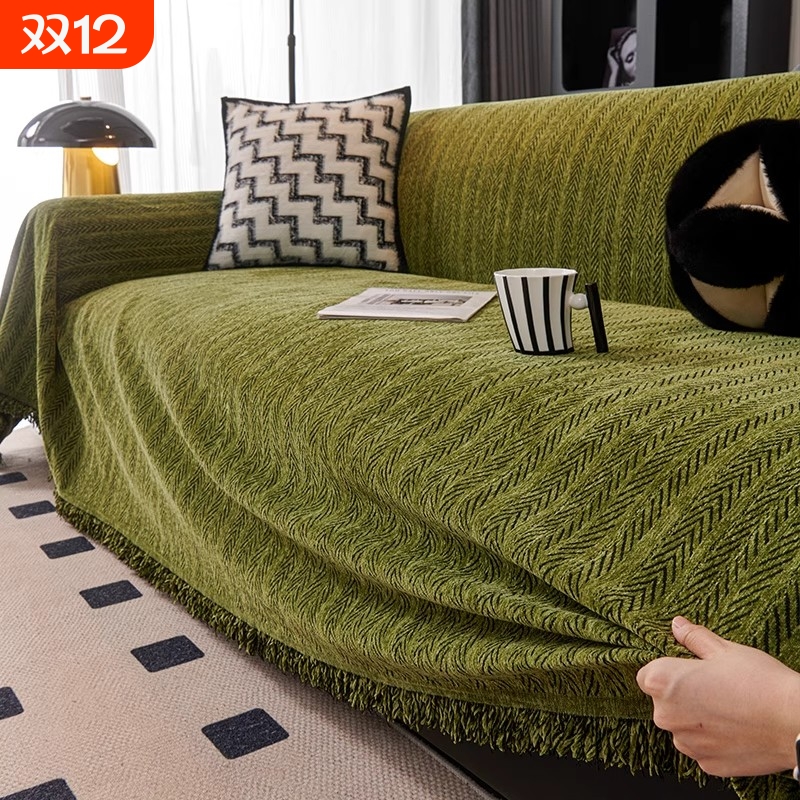 四季通用防猫抓沙发盖布全包式