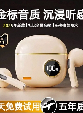 杜比之声蓝牙耳机2025新款超长续航运动跑步降噪高音质入耳式无线