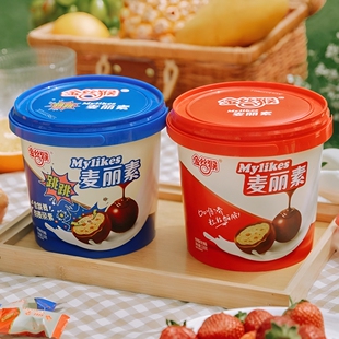 金丝猴麦丽素桶装巧克力豆原味跳跳休闲零食礼盒装代可可脂小包装