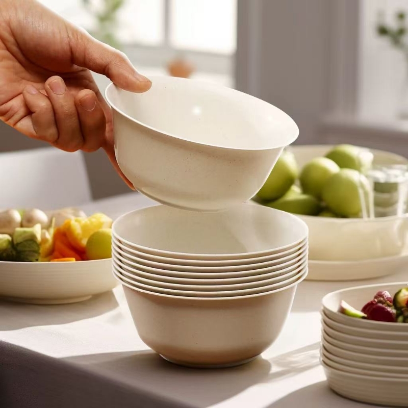 稻壳碗加厚一次性环保碗餐具食品级商用圆形餐饮野餐食品级可降解