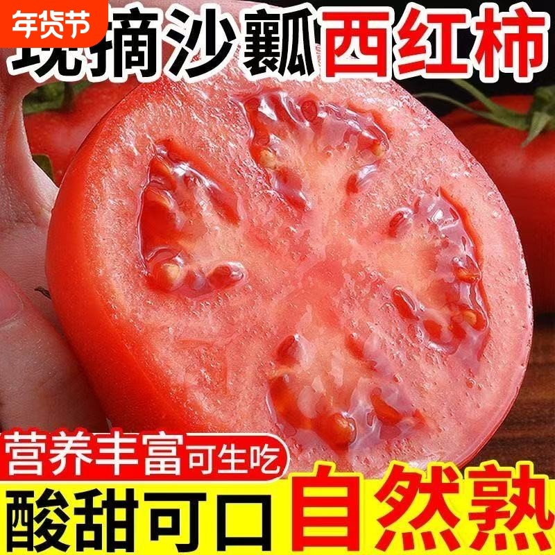 西红柿正宗四川自然熟普罗旺斯5斤新鲜生吃水果山东沙瓤番茄当季