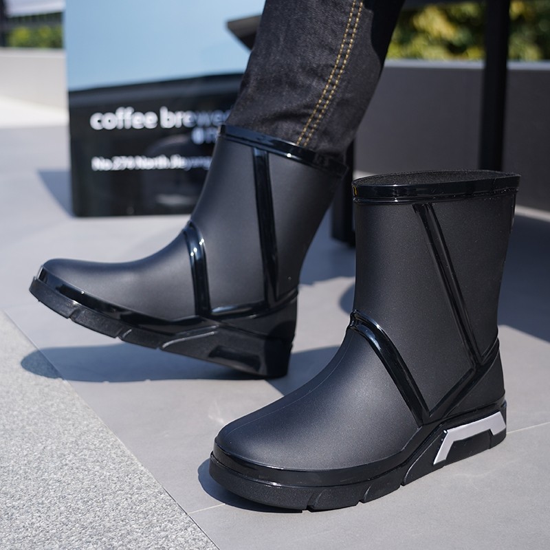 雨鞋男款2025厨房防滑中筒雨靴新款胶鞋防水鞋钓鱼涉水靴轻便耐磨