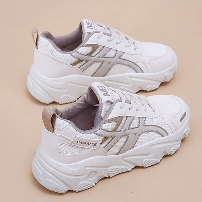 运动鞋子女鞋新款2025秋季爆款时尚气质休闲厚底老爹鞋百搭ins潮