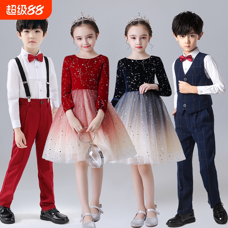国庆儿童演出服蓬蓬裙合唱表演服