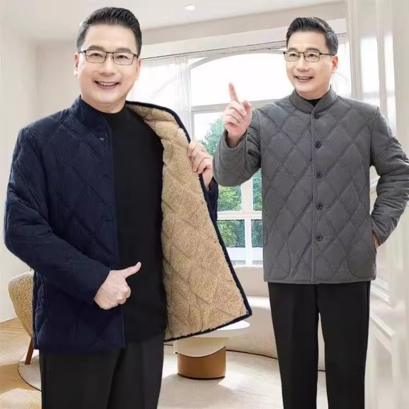 冬季中老年人男士棉袄爸爸冬装外套加绒加厚老头棉服爷爷内胆棉衣,男装,中老年上装,淘宝优惠券,粉丝福利购,淘宝优惠卷