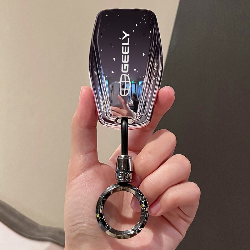 吉利星越L钥匙套博越L缤越星瑞帝豪icon豪越L车包缤瑞扣pro壳几何图片