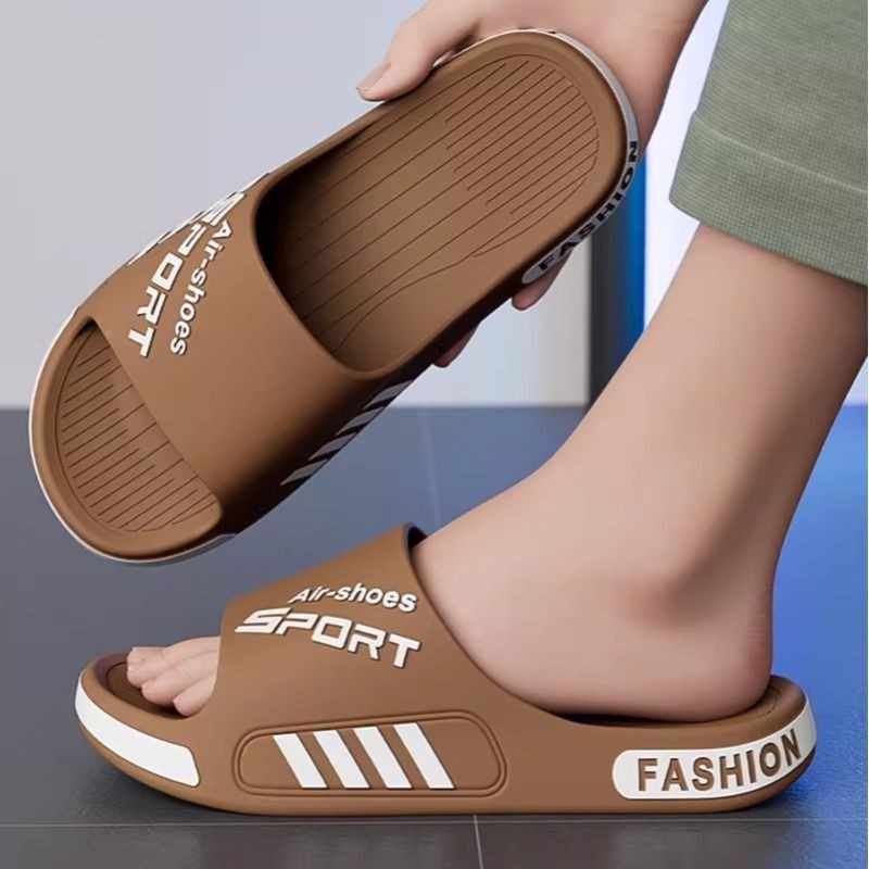 男士拖鞋家居家用室内外洗澡厚底防滑浴室大码防臭男夏软底凉拖夏